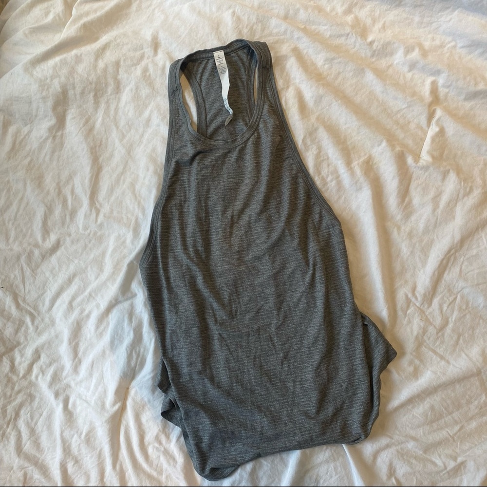 Lululemon Grey Highneck Racerback Tank